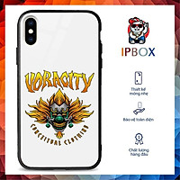 Ốp Lưng Kính Iphone In Hình Đầu Lâu IPBOX Cho Iphone 12/11/ProMax/Mini/6/6S/7/8/8P/7P/6P/6Sp/X