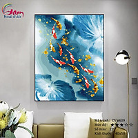 Tranh sơn dầu số hoá tự tô màu Gam DV4439 40x50cm căng sẵn khung