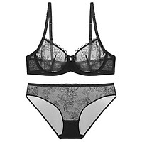 Bộ Đồ Lót Có Gọng Siêu Mỏng Phong Cách Châu Âu Mới S088