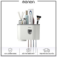 Giá treo bàn chải kem đánh răng nhà tắm OENON, Bộ nhả kem tự động 1 cốc - OEKEM