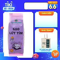 Gạo Lứt Tím đóng túi 1KG Vinh Hiển - Đạt chuẩn HACCP - Ngọt cơm, dinh dưỡng