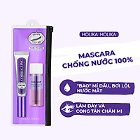 Mascara không trôi làm dày mi Holika Holika Lash Correcting set 01 Hyper Curling (9ml+30ml) tặng kèm tẩy trang chuyên dụng