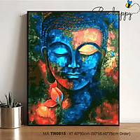 Tranh tự tô màu theo số BEE HAPPY mã TN0815 Tranh sơn dầu số hóa tự vẽ Tranh Phật