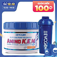 Evogen AMINO K.E.M Intra-Workout, EAA + BCAA, Phục Hồi & Xây Dựng Cơ Bắp, Sức Mạnh, Sức Bền, Bổ Sung 8.5G Amino Axit Thiết Yếu + 50G S7 + 2G Chất Điện Giải, Hộp 30 Lần Dùng