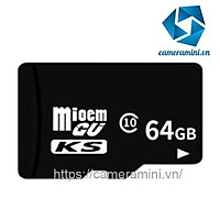 Thẻ nhớ Micro SD 64gb dùng cho điện thoại, máy ảnh, camera - Class 10 tốc độ cao (10mb/s)