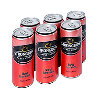 Lô 6 nước táo lên men Strongbow Red Berries 330ml - 21419