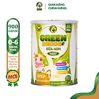 Sữa bột, Sữa non Rau Xanh Hữu Cơ Green Daddy Formula Step1 lon 900g dành cho trẻ thiếu sữa mẹ từ 0 - 6 tháng tuổi