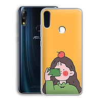 Ốp lưng dẻo cho điện thoại Zenfone Max Pro M2 - 01219 7899 GIRL01 - in hình chibi dễ thương - Hàng Chính Hãng