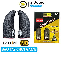 Bao Tay Chơi Game Cảm Ứng Chống Mồ Hôi SIDOTECH Siêu Mỏng Vải Sợi Carbon Siêu Bền Chống Giãn Xù, Cảm Ứng Nhạy Thuộc Dòng Găng Tay Chơi Game Bao Ngón Tay Cho PUBG Tốc Chiến Freefire Liên Quân mobile - Hàng Chính Hãng