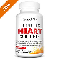 Turmeric Heart | SỨC KHỎE TIM MẠCH, 300mg Bột rễ nghệ và 75mg Curcumin với 100mg CoQ10, 400mg L-Carnitine, 135mcg, Vitamin K2, 100mg Omega3, Selenium - Hỗ trợ cho sức khoẻ tim mạch, giúp hỗ trợ hoạt động thường ngày của hệ thống tim mạch Chai 60 Viên