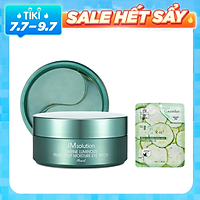 Mặt Nạ Giảm Thâm Quầng Mắt Ngọc Trai JM Solution Marine Luminous Pearl Deep Moisture Mask 90g/60pcs + Tặng Kèm 1 Mặt Nạ Dưỡng Da Dưa leo 3W Clinic