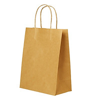 Kraft Paper Bags with Handles for Birthday Gift Wedding Parties Shopping Boutique Bag Grocery Retail 10PCS