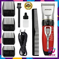 Tông đơ cắt tóc Jichien JC-0817 hàng cao cấp - tặng kèm lược và chổi vệ sinh máy