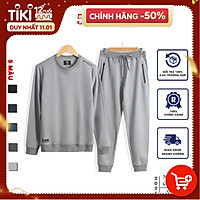 Bộ Quần Áo Nỉ Nam 5S (5 màu), Chất Liệu Cotton USA, Mềm Mịn, Bền Màu, Không Bai Xù, Co Giãn Thoải Mái (BNI21002)