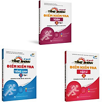 Sách - Combo Bí Quyết Tăng Nhanh Điểm Kiểm Tra Toán - Vật lí - Tiếng Anh 8 tập 1