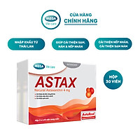 ASTAX (Hộp/3 vỉ x 10 viên) - Viên Uống Giúp Cải Thiện Tình Trạng Khô Da, Sạm, Nám
