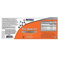 Viên Uống Now Bổ Sung Tri-Amino kèm L-Arginine, L-Ornithine, L-Lysine Hỗ Trợ Trao Đổi Chất Protein (120 Viên)