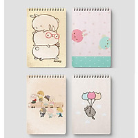 Sổ tay mini cute, theo chủ đề, game, anime, manage nội dung từ vựng, todo list, quản lý thu chi 9.5x15 gáy xoắn 90 t