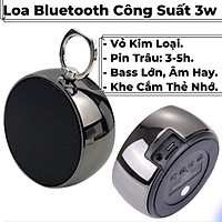 Loa Bluetooth Mini Nghe Nhạc Công Suất Lớn, Bass Mạnh, Có Khe Cắm Thẻ Nhớ, Giá Rẻ Cho Điện Thoại, Máy Tính,... BS.02