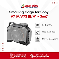 SmallRig Full Camera Cage for Sony Alpha 7 IV/Alpha 7 S III/Alpha 1/Alpha 7R IV 3667 - Hàng Nhập Khẩu