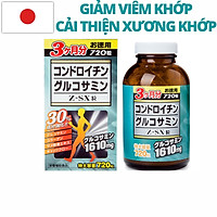 Viên uống Glucosamine Chondroitin Z-SX - Viên bổ xương khớp chính hãng Nhật Bản 720 viên 1610mg. Thực phẩm chức năng hỗ trợ giảm đau khớp và điều trị thoái hóa khớp