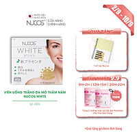 Viên uống trắng da giảm nám chống nắng Nucos White 60 viên