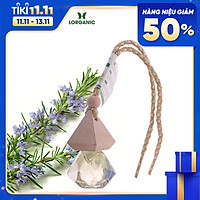 Tinh dầu hương thảo Lorganic treo xe hơi, tủ áo (10ml) Hương thơm đậm mùi thảo mộc/ Tinh dầu thiên nhiên nguyên chất giúp thanh lọc không khí/ Giảm nhức đầu say xe/ Khử mùi tủ quần áo.