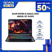 Laptop Acer Nitro 5 Eagle AN515-57-54MV (NH.QENSV.003)/ Black/ Intel Core i5-11400H(up to 4.3Ghz, 6MB)/ RAM 8GB/ 512GB SSD - hàng chính hãng
