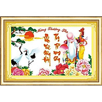 Tranh thêu chữ thập Mừng Thượng Thọ DLH-222758