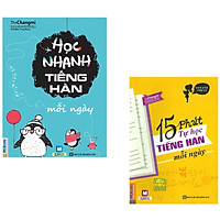 Combo Sách Học Tiếng Hàn Hay Nhất: 15 Phút Tự Học Tiếng Hàn + Học Nhanh Tiếng Hàn
(Học Kèm App MCBooks Application) (Cào Tem Để Mở Quà Tặng) (Quà Tặng: Bút Blue Đáng Yêu)