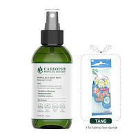 Xịt giảm mụn toàn thân Caryophy Portulaca Body Mist 150ml + Tặng 1 Túi lưới tạo bọt