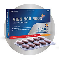 (CHÍNH HÃNG) VIÊN NGỦ NGON+ (Hộp 20 viên) GIÚP NGỦ NGON, NGỦ SÂU GIẤC, DƯỠNG TÂM AN THẦN, ĐÔNG TRÙNG HẠ THẢO 200mg BỒI BỔ SỨC KHOẺ