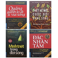 Combo 4 Cuốn Sách: Đắc Nhân Tâm (Khổ Lớn) + Quẳng Gánh Lo Đi & Vui Sống (Khổ Lớn) + Minh Triết Trong Đời Sống + Thiết Kế Một Cuộc Đời Đáng Sống