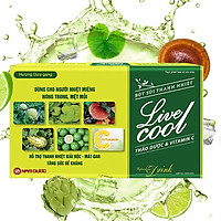 Gói thanh nhiệt Live cool (Hộp 10 gói x 7g) Hương chanh dây + dưa gang