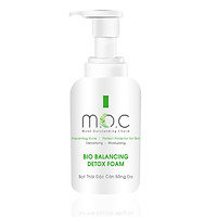 DETOX - Bọt thải độc cân bằng da M.O.C, Thanh lọc da, ngăn ngừa mụn, mềm da, ẩm mượt, Se khít lỗ chân lông, sáng mịn da, thay thế được Toner, nước hoa hồng, không cần rửa lại vơi nước