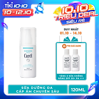 Sữa Dưỡng Da Cấp Ẩm Chuyên Sâu Curel Intensive Moisture Care Moisture Face Milk (120ml)