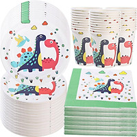 60 Cái/lốc Khủng Long Anniversaire 10 Người Đảng Dùng Một Lần Đảng Bộ Đồ Ăn Cho Dinosaurio Chủ Đề Trang Trí Tiệc Sinh Nhật Trẻ Em