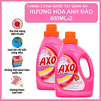 COMBO 2 Nước Tẩy Quần Áo Axo Hương Hoa Anh Đào 800ml X2