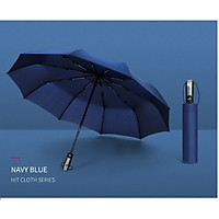 Ô Dù Che Mưa, Che Nắng, Chống Tia UV - Chức Năng Bấm 2 Chiều - Nan Dù Bằng Inox 304 - Họa Tiết Trơn Đơn Sắc Nhã Nhặn Thanh Lịch
