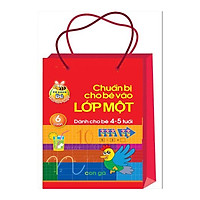 Combo Chuẩn Bị Cho Bé Vào Lớp 1 - Dành Cho Bé 4-5 Tuổi (Túi 6 Cuốn): Bé Tập Tô Tô Chữ Viết Hoa + Bé Tập Tô Nét Cơ Bản + Bé Tập Tô Chữ Số + Bé Tập Tô Chữ Viết Thường + Vở Bé Nhận Biết & Làm Quen Chữ Cái + Bé Vui Học Toán