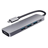 Type C To Hdmi-compatible Hub Usb3.0 Hub Splitter Type C Docking Station