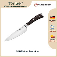 Dao nhà bếp thép rèn cao cấp Wusthof Ikon 16cm cán gỗ - Made in Germany