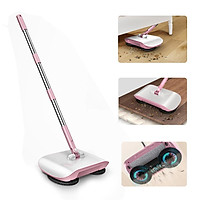 Stainless Steel Sweeping Machine Hand Push Magic Broom 180° Rotating Dustpan Automatic Sweeper Household Mop