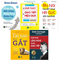 Combo Sách Khéo Giao Tiếp Để Thu Phục Lòng Người ( Khéo Léo Đối Nhân Được Lòng Thiên Hạ + Nghệ Thuật Giao Tiếp Hiệu Quả + Tại Sao Phải Gắt? + Nghệ Thuật Lắng Nghe Trong Giao Tiếp + Ăn Nói Thuyết Phục Hạ Gục Đối Phương )