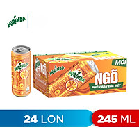 Thùng 24 Lon Nước Ngọt Có Gas Mirinda Cam (245ml/lon)