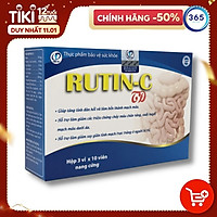 Rutin C - Hỗ trợ làm giảm suy giãn tĩnh mạch trực tràng ở người bị trĩ, sa búi trĩ, Giúp tăng tính đàn hồi và làm bền thành mạch máu (Hộp 30 viên)