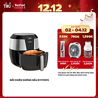 Nồi chiên không dầu vỏ thép Tefal EY701D15 - Dung tích 5.6L Size lớn XXL Công suất 1850W - Hàng chính hãng