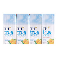 Lốc 4 hộp sữa chua uống TH True cam 180ml - 12013