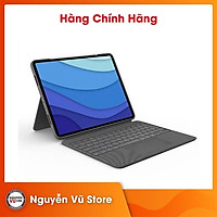 Bao da kèm bàn phím Logitech Combo Touch dành cho iPad Pro 12.9 inch (gen 5) - Bàn phím Backlit có thể tháo rời, Trackpad siêu nhạy - Hàng chính hãng