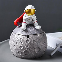 Modern Cartoon Astronaut Cigarette Ashtray Ash Tray Cup Home Office Decor A